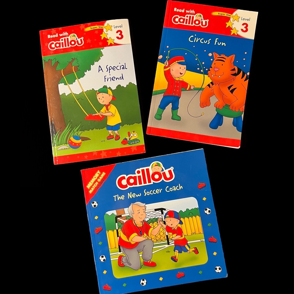 Caillou - Set of three softcover books